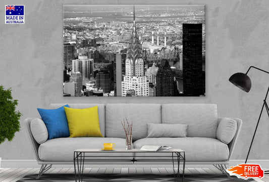 Empire State Building Manhattan in New York City B&W Photograph Print 100% Australian Made
