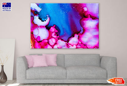 Pink & Blue Abstract Design Print 100% Australian Made