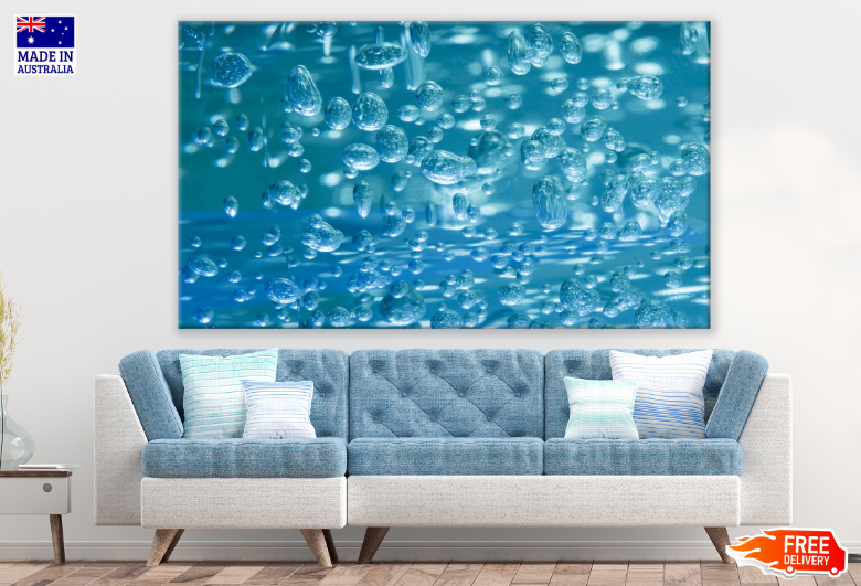 Blue Abstract Design Print 100% Australian Made