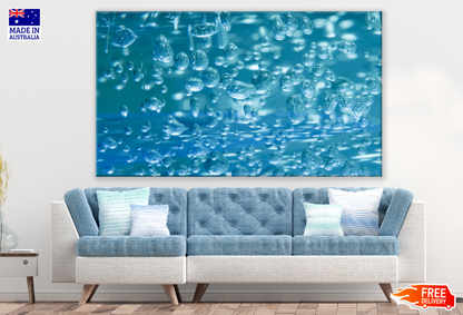Blue Abstract Design Print 100% Australian Made