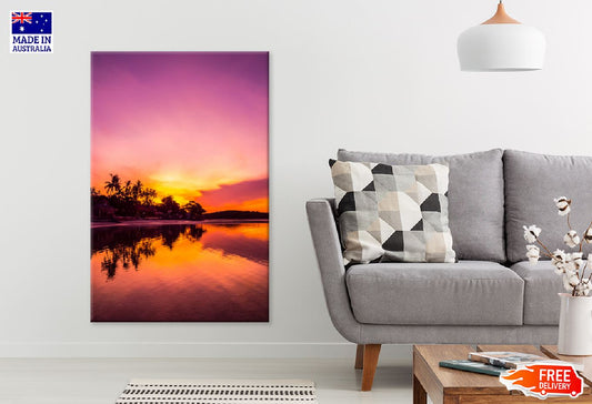 Tropical Beach Sunrise Scenery View Photograph Print 100% Australian Made