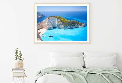 Navagio Bay & Ship Wreck Beach View Photograph Home Decor Premium Quality Poster Print Choose Your Sizes