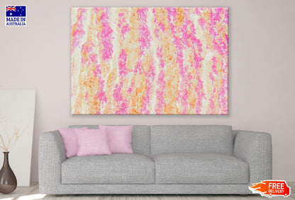 Pink & Yellow Abstract Design Print 100% Australian Made