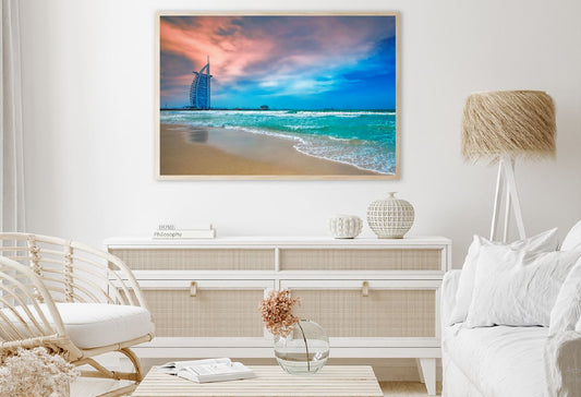 Jumeirah Beach Waves Scenery View Photograph Home Decor Premium Quality Poster Print Choose Your Sizes