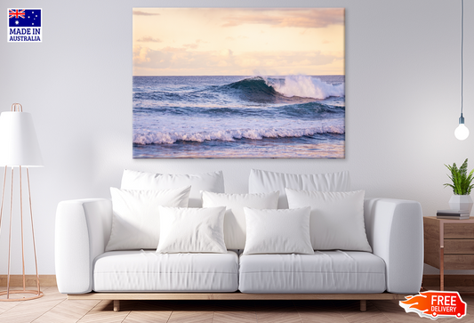 Sea Waves & Sky Scenery View Photograph Print 100% Australian Made