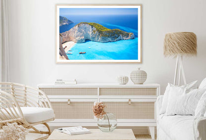 Navagio Bay & Ship Wreck Beach View Photograph Home Decor Premium Quality Poster Print Choose Your Sizes