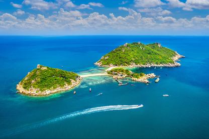 Island & Sea Aerial View Photograph Print 100% Australian Made