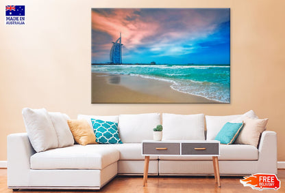 Jumeirah Beach Waves Scenery View Photograph Print 100% Australian Made