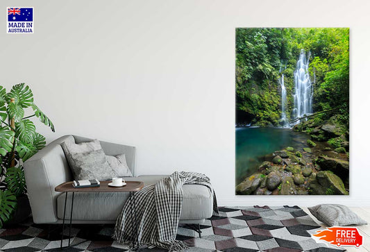 Proklamator Rain Forest Waterfall Scenery Photograph Print 100% Australian Made