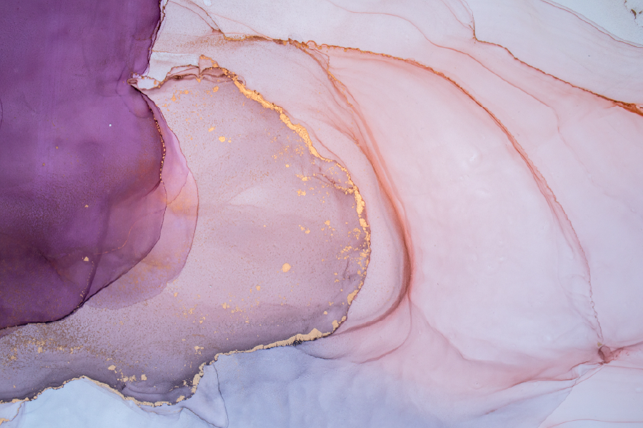 Purple & Gold Abstract Design Home Decor Premium Quality Poster Print Choose Your Sizes