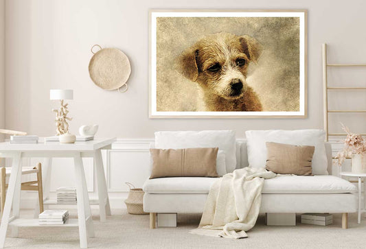 Brown Dog Vantage View Painting Home Decor Premium Quality Poster Print Choose Your Sizes