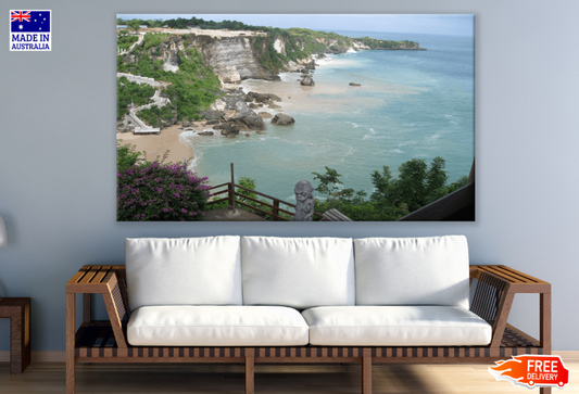 Rock Mountain & Sea Aerial View Print 100% Australian Made