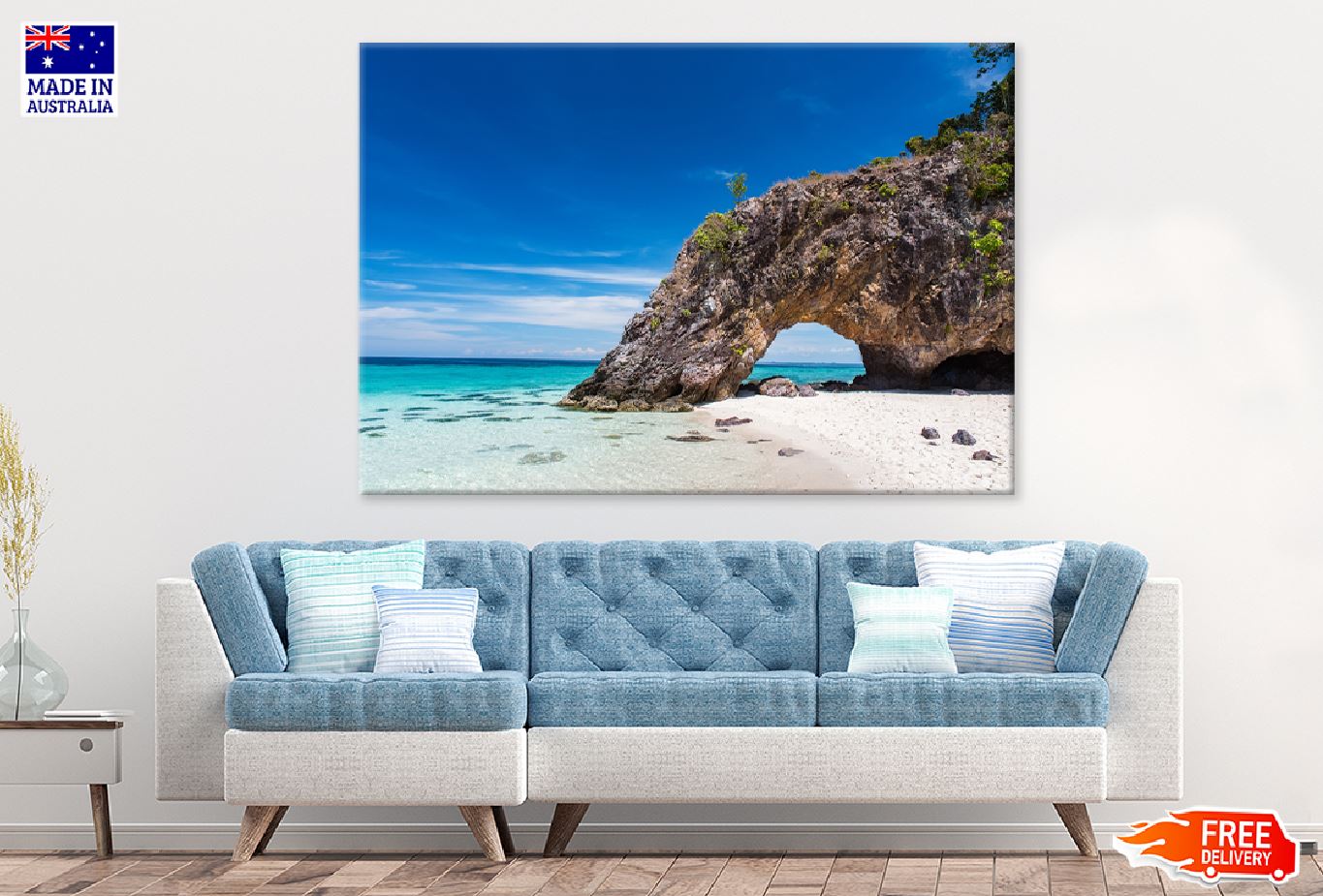 Lipe Island Sea & Rock View Photograph Print 100% Australian Made