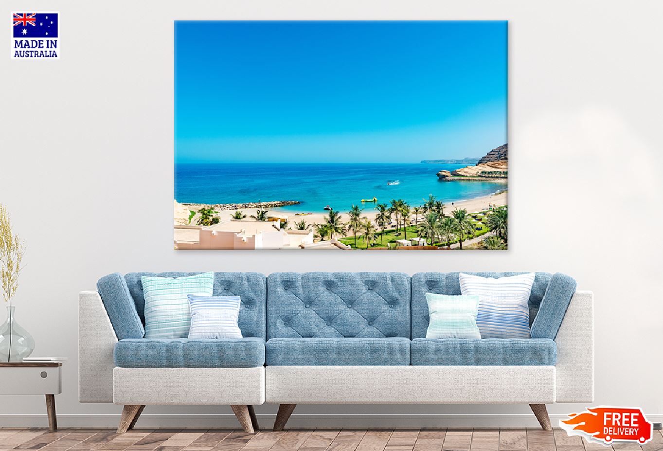 Tropical Beach in Maldives Island Photograph Print 100% Australian Made