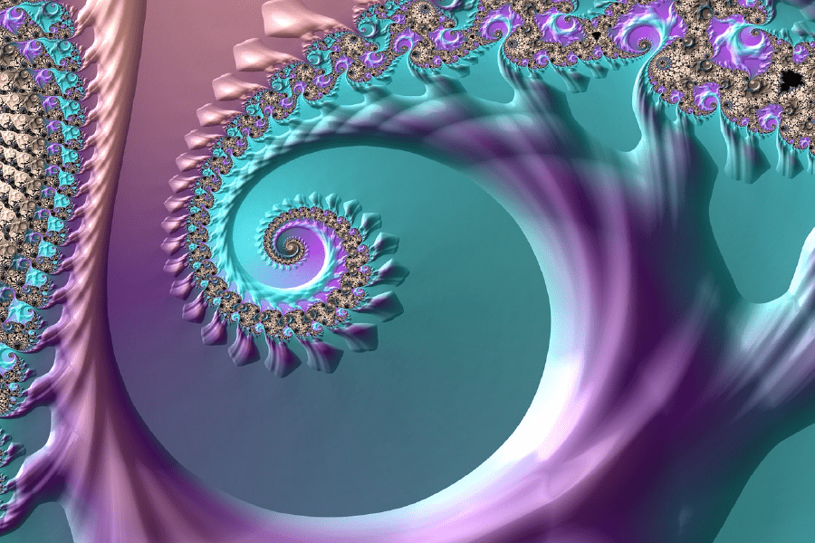 Purple Teal Abstract Design Print 100% Australian Made