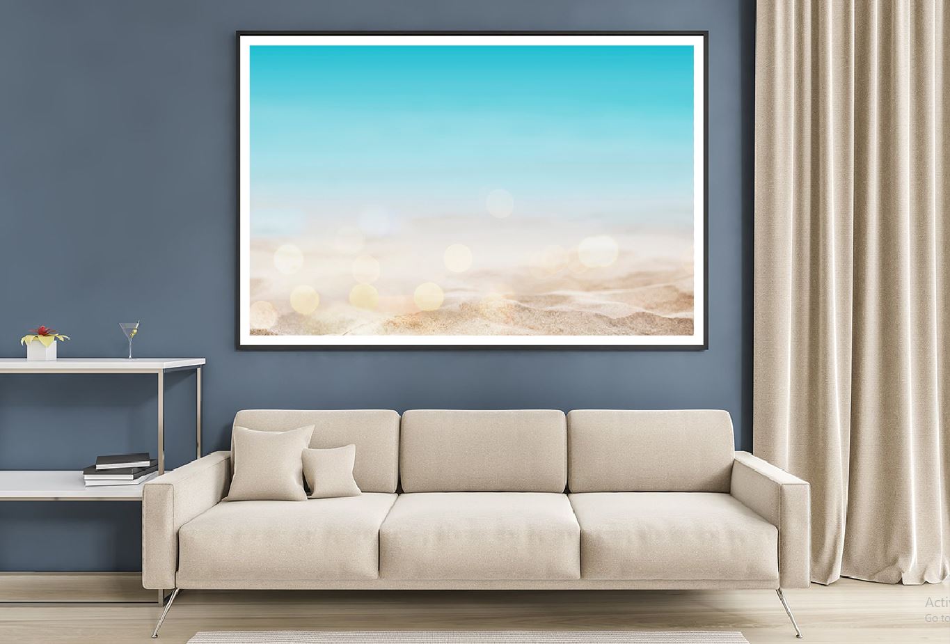 Summer Beach Sand View Photograph Home Decor Premium Quality Poster Print Choose Your Sizes