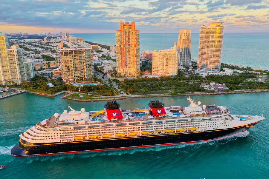 Disney Magic Ship Miami City View Photograph Home Decor Premium Quality Poster Print Choose Your Sizes