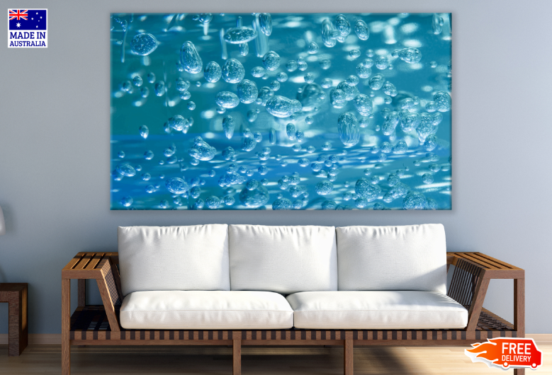 Blue Abstract Design Print 100% Australian Made