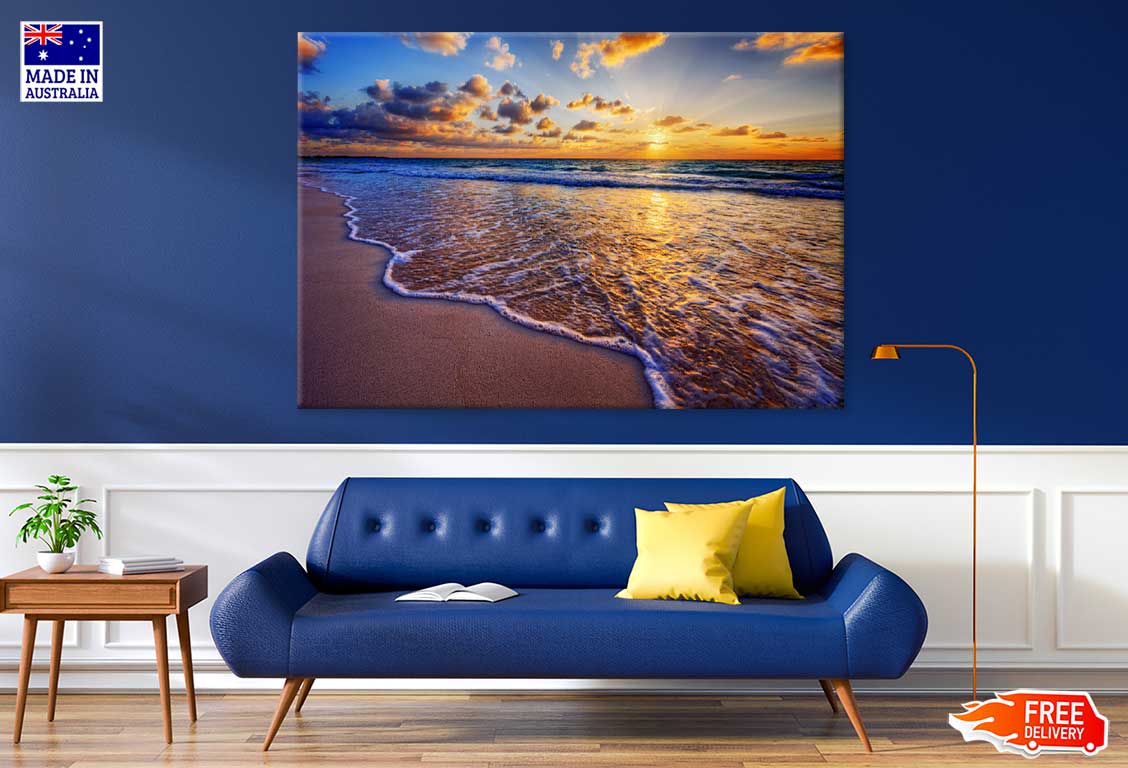 Ocean Beach Sunrise & Deep Sky View Print 100% Australian Made