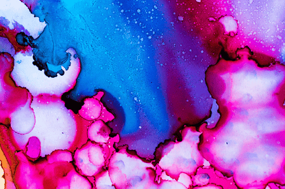 Pink & Blue Abstract Design Print 100% Australian Made
