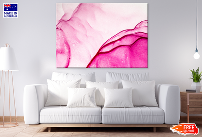Pink & White Abstract Design Print 100% Australian Made