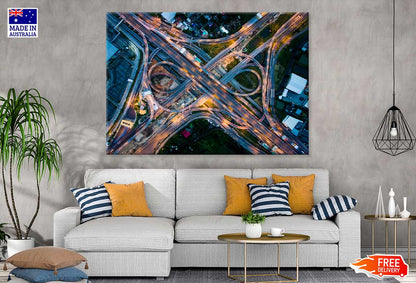 Highway Junction Bangna Aerial View Photograph Print 100% Australian Made