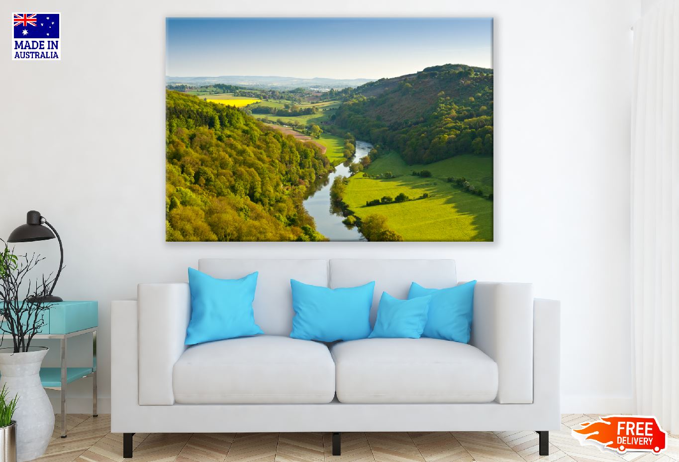 Lake & Mountain Scenery View Print 100% Australian Made