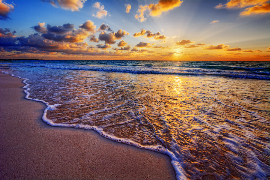Ocean Beach Sunrise & Deep Sky View Print 100% Australian Made