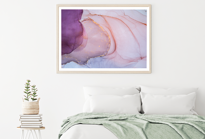 Purple & Gold Abstract Design Home Decor Premium Quality Poster Print Choose Your Sizes