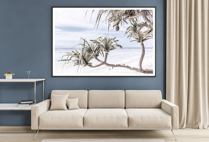 Beach Trees & Sea Sky View Home Decor Premium Quality Poster Print Choose Your Sizes