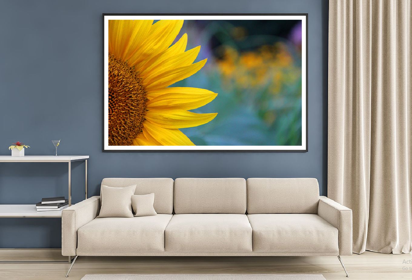 Sunflower Petals Closeup View Photograph Home Decor Premium Quality Poster Print Choose Your Sizes