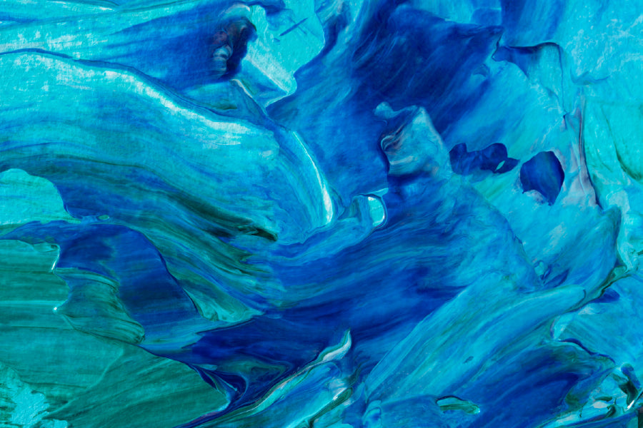 Blue Waves Abstract Design Print 100% Australian Made
