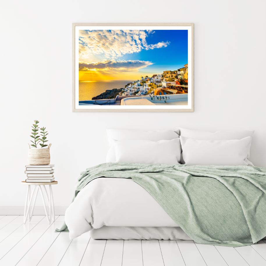 City Sunset Scenery Photograph Home Decor Premium Quality Poster Print Choose Your Sizes