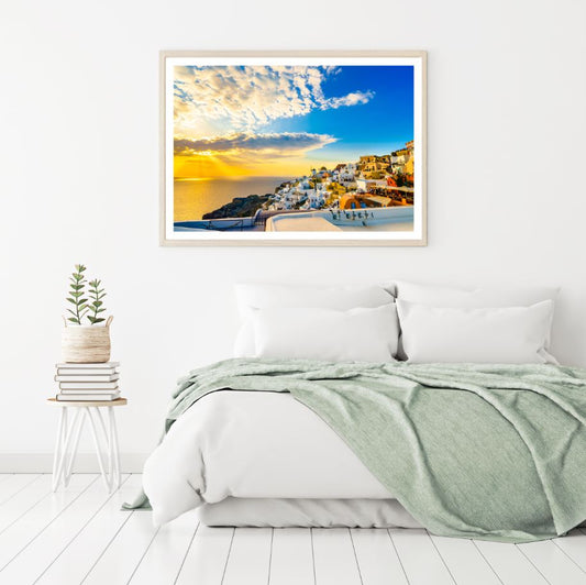 City Sunset Scenery Photograph Home Decor Premium Quality Poster Print Choose Your Sizes