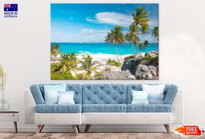 Palm Trees & Sea Sky View Photograph Print 100% Australian Made