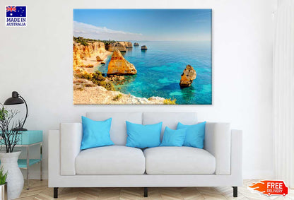 Marinha Beach Skyline Photograph Portugal Print 100% Australian Made