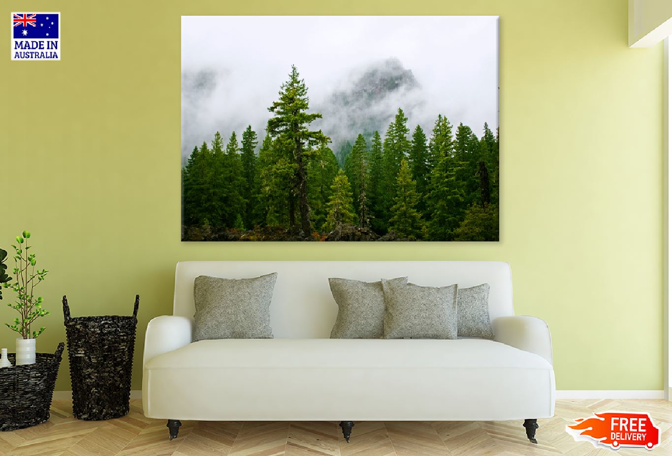 Oregon Pine Trees View Photograph Print 100% Australian Made