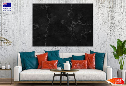 Black Marble Pattern Abstract Design Print 100% Australian Made