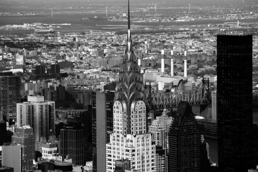 Empire State Building Manhattan in New York City B&W Photograph Print 100% Australian Made