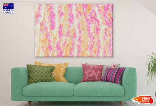 Pink & Yellow Abstract Design Print 100% Australian Made