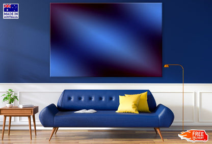 Blue & Black Screen Abstract Design Print 100% Australian Made