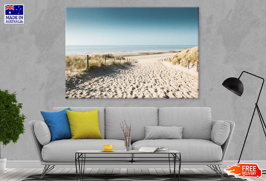 Sandy Dunes North Sea Netherlands Photograph Print 100% Australian Made