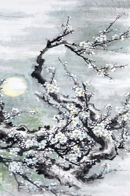 Plum Blossom In The Snow Print 100% Australian Made