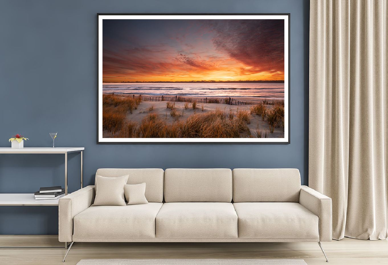 Golden Sunrise Long Beach Island View Photograph Home Decor Premium Quality Poster Print Choose Your Sizes