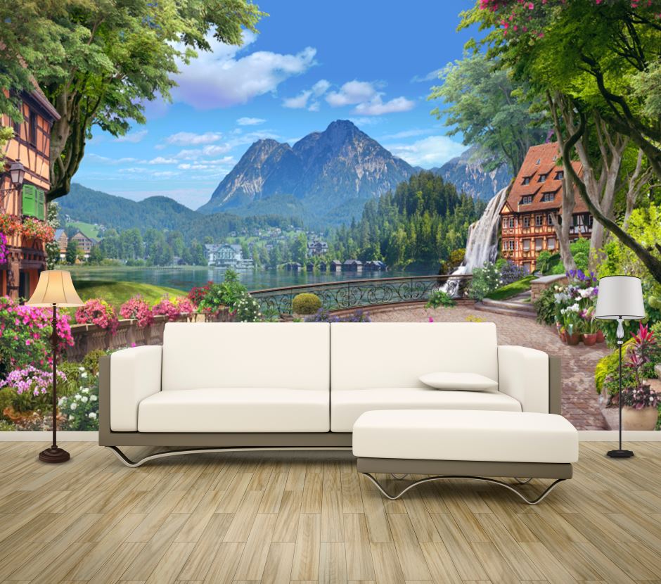 Wallpaper Murals Peel and Stick Removable Stunning Landscape View High Quality