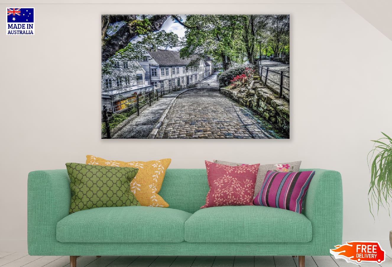 Starvanger Norway Stree View Photograph Print 100% Australian Made