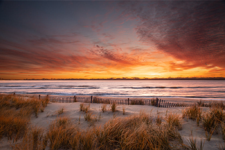 Golden Sunrise Long Beach Island View Photograph Home Decor Premium Quality Poster Print Choose Your Sizes