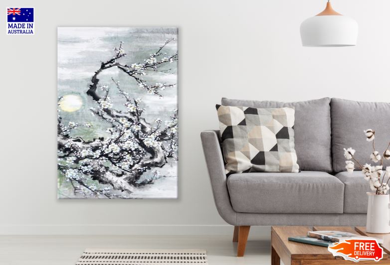 Plum Blossom In The Snow Print 100% Australian Made