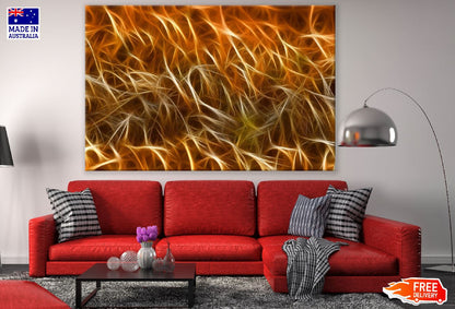 Gold Lines Abstract Design Print 100% Australian Made