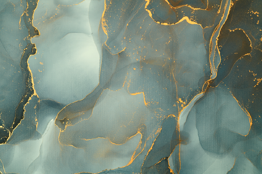 Green & Gold Abstract Design Home Decor Premium Quality Poster Print Choose Your Sizes
